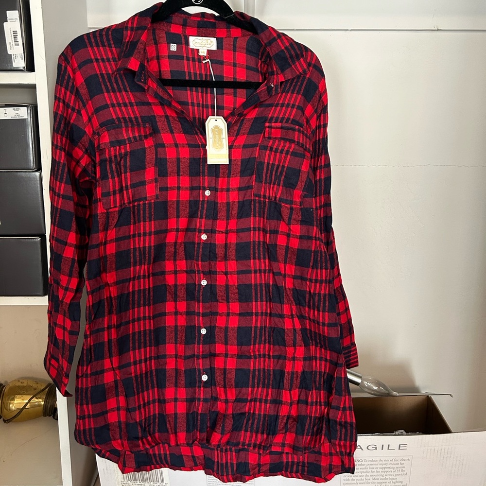 Mudpie red flannel | Size small/medium